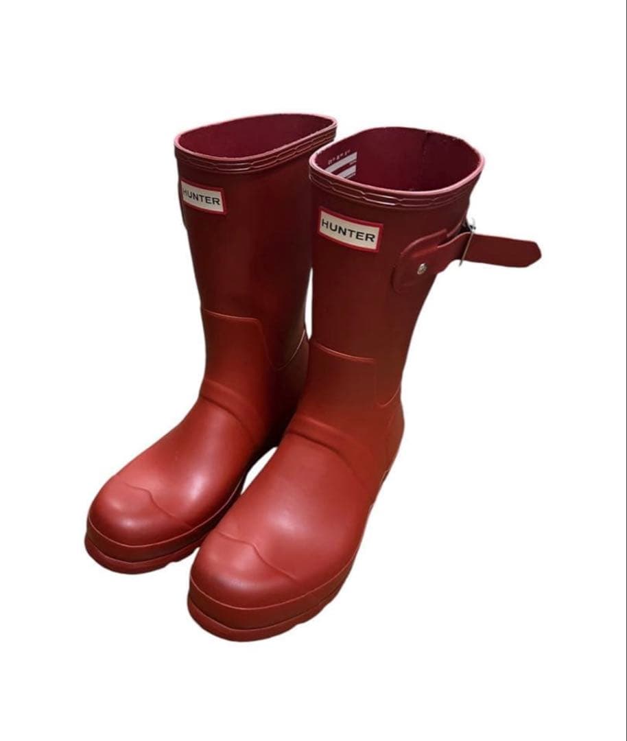 HUNTER レインブーツ 赤