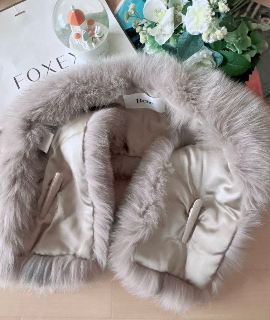 新品同様！ルネフォックスファーマフラー　foxey フォクシー