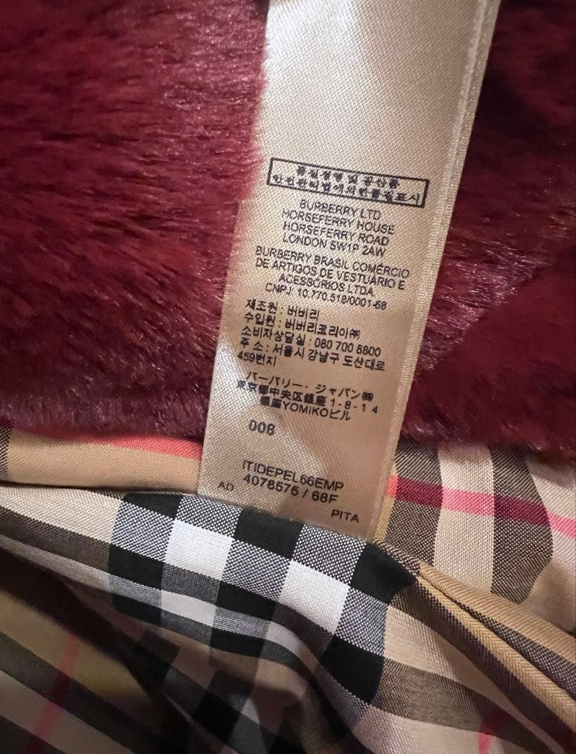 クリスマスSALE☆新品未使用タグ付き BURBERRY バーバリー ケープ
