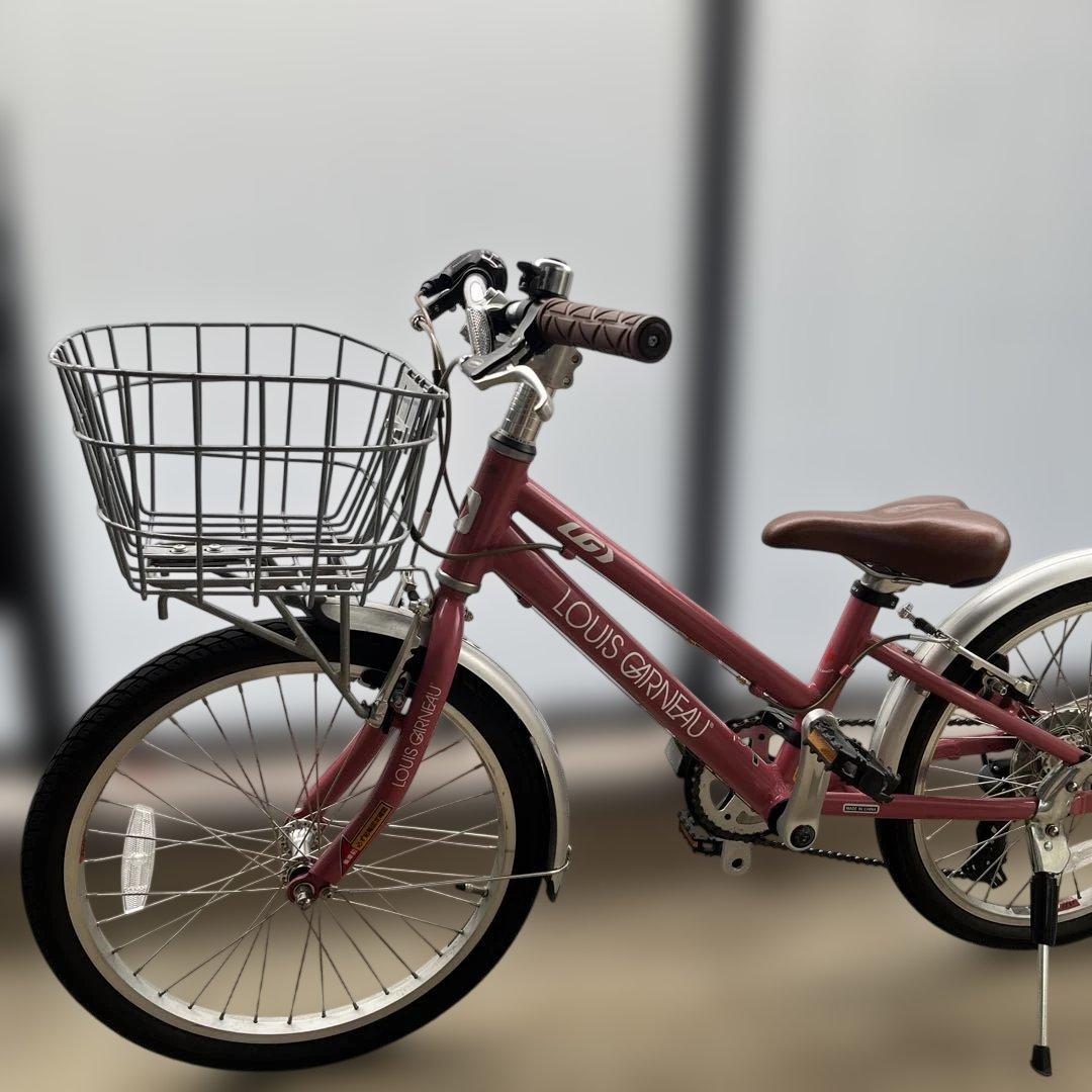 LOUIS GARNEAU 子供用自転車　前カゴ付き　6段階ギア　20インチ