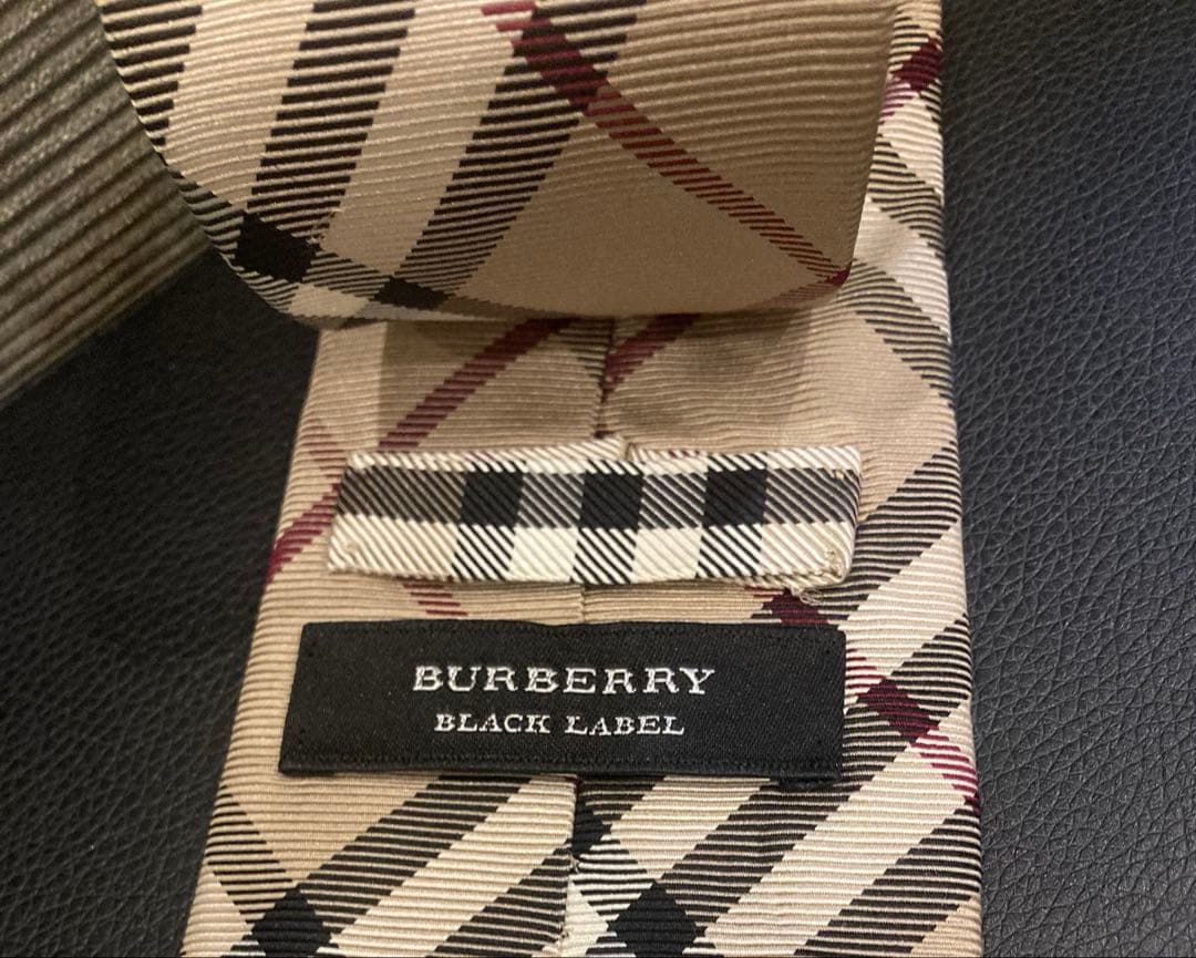 ✨美品　バーバリーBURBERRY BLACK LABEL チェック柄ネクタイ