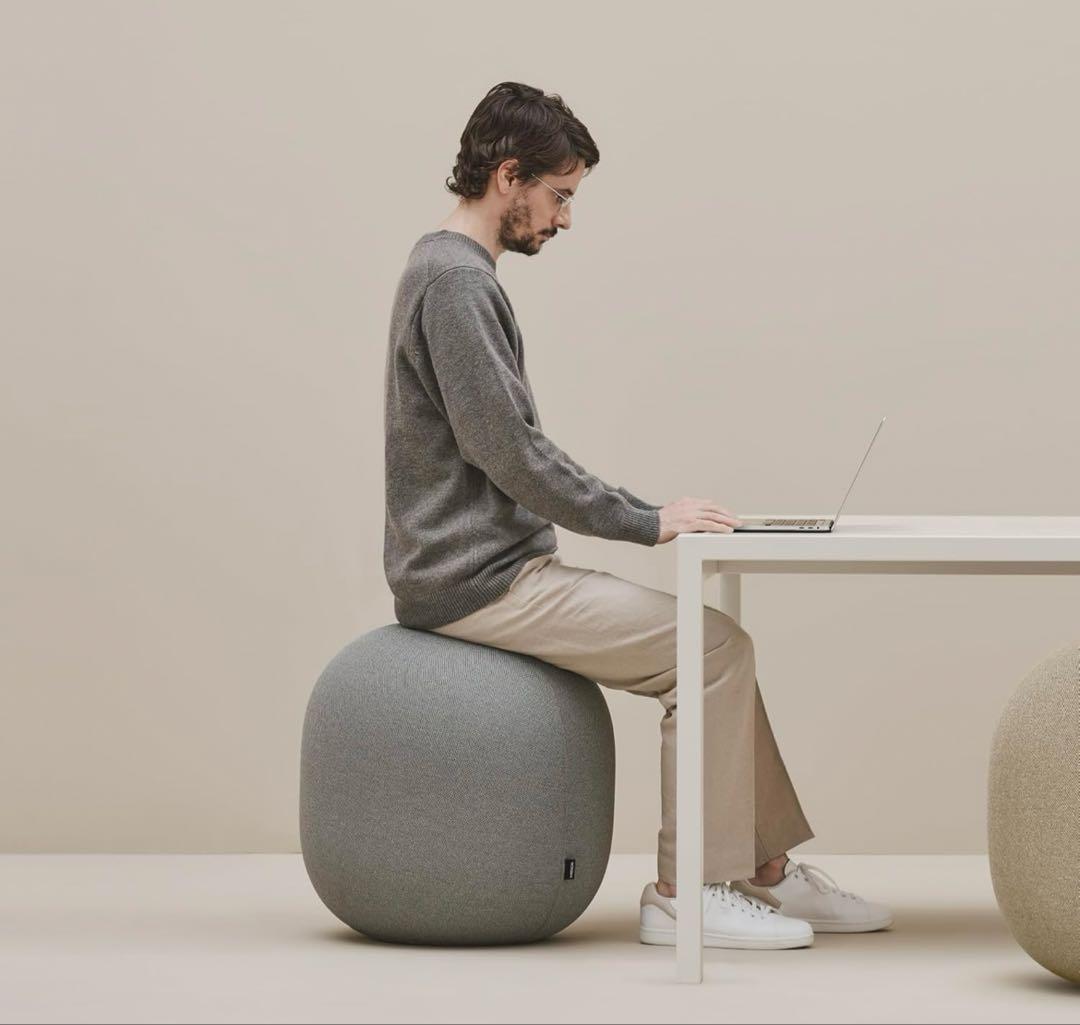 アンドメティカル MALLOW knit バランスボール　美品　マロウ　グレー