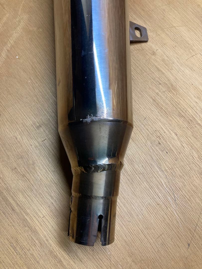 GB350S スリップオンマフラー　メガホン　ステンレス