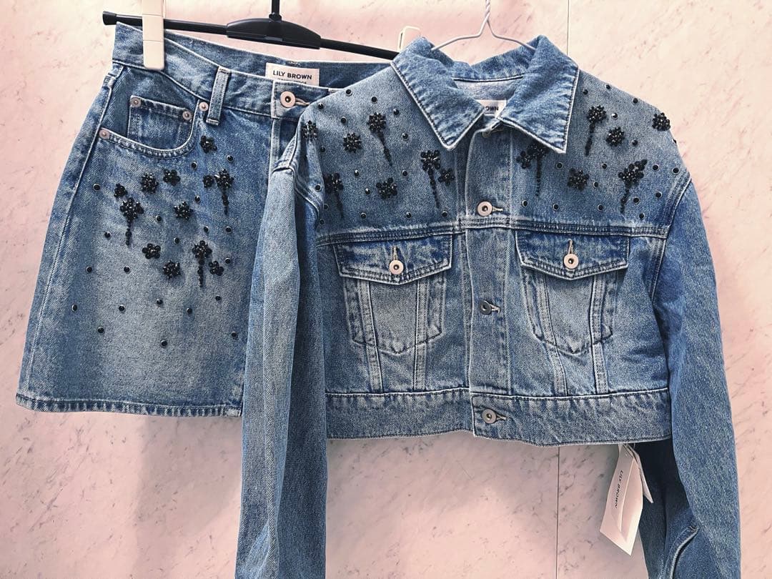 LILY BROWN リリーブラウン CANDY STOCK デニムセットアップ