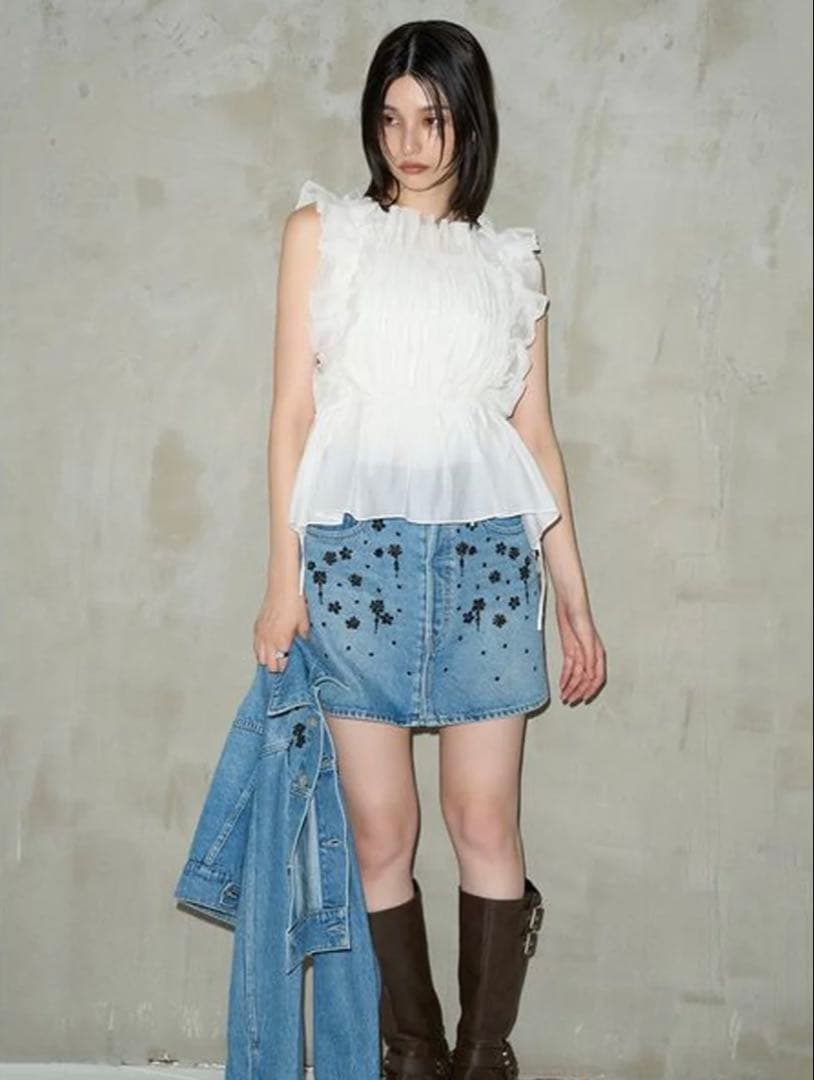 LILY BROWN リリーブラウン CANDY STOCK デニムセットアップ