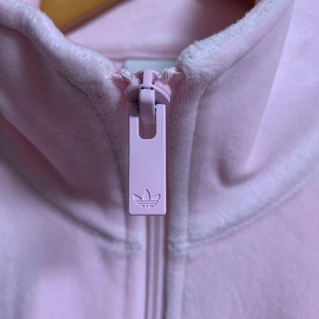 【新品未使用】adidas ベロア トラックジャケット ピンク XS