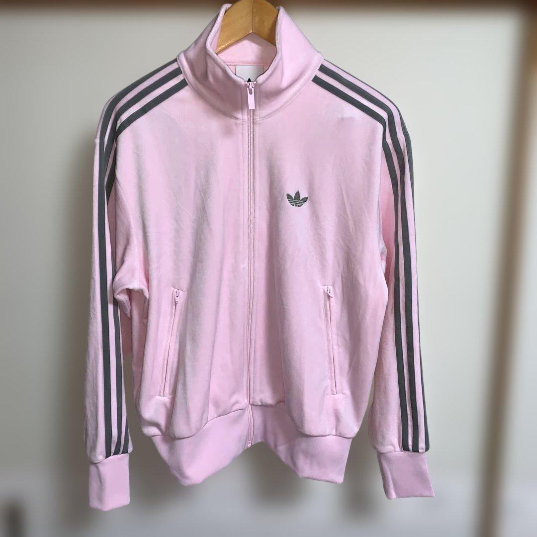 【新品未使用】adidas ベロア トラックジャケット ピンク XS