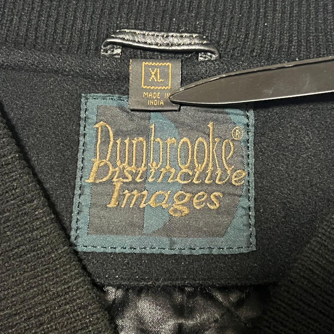 本革 スタジャン レザージャケット ウール ブラック キルティング XL