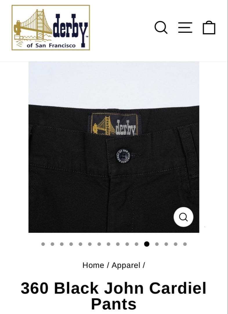 新品未使用 ダービーオブサンフランシスコ フリスコパンツ w32