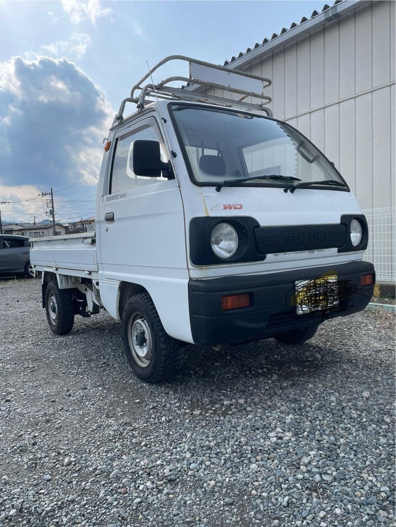 当時物平成２年式スズキキャリー５速４駆ＡＣ付軽トラ❗️キャリートラック❗️