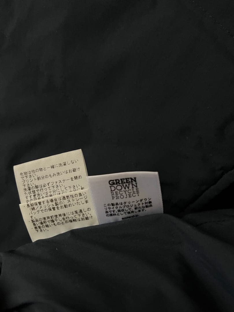 THE NORTH FACEダウンベスト ジップアップロゴ刺繍