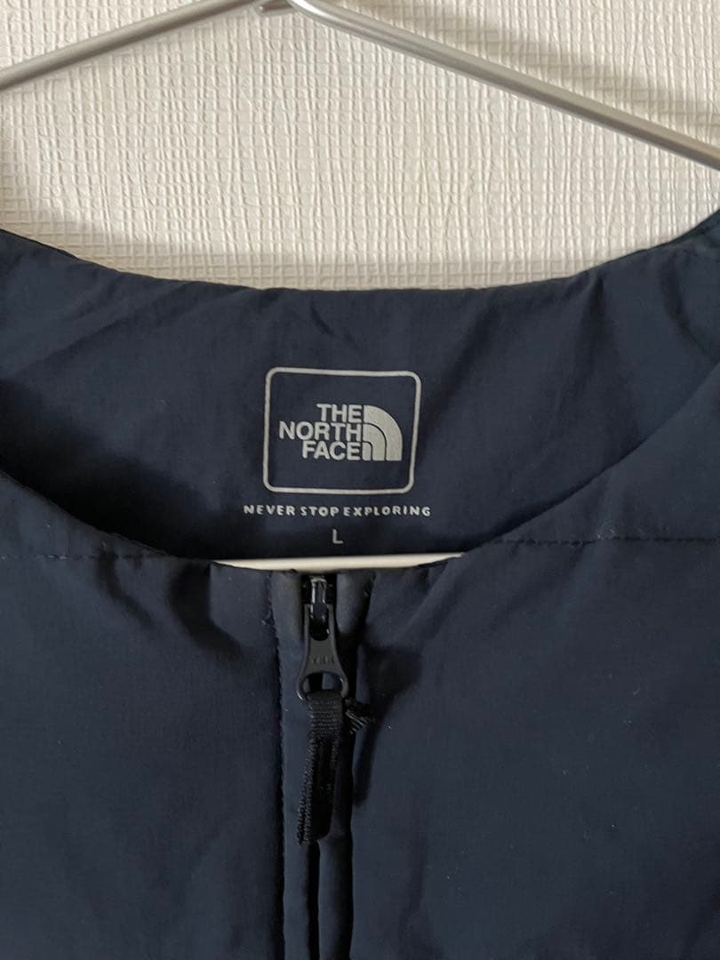 THE NORTH FACEダウンベスト ジップアップロゴ刺繍