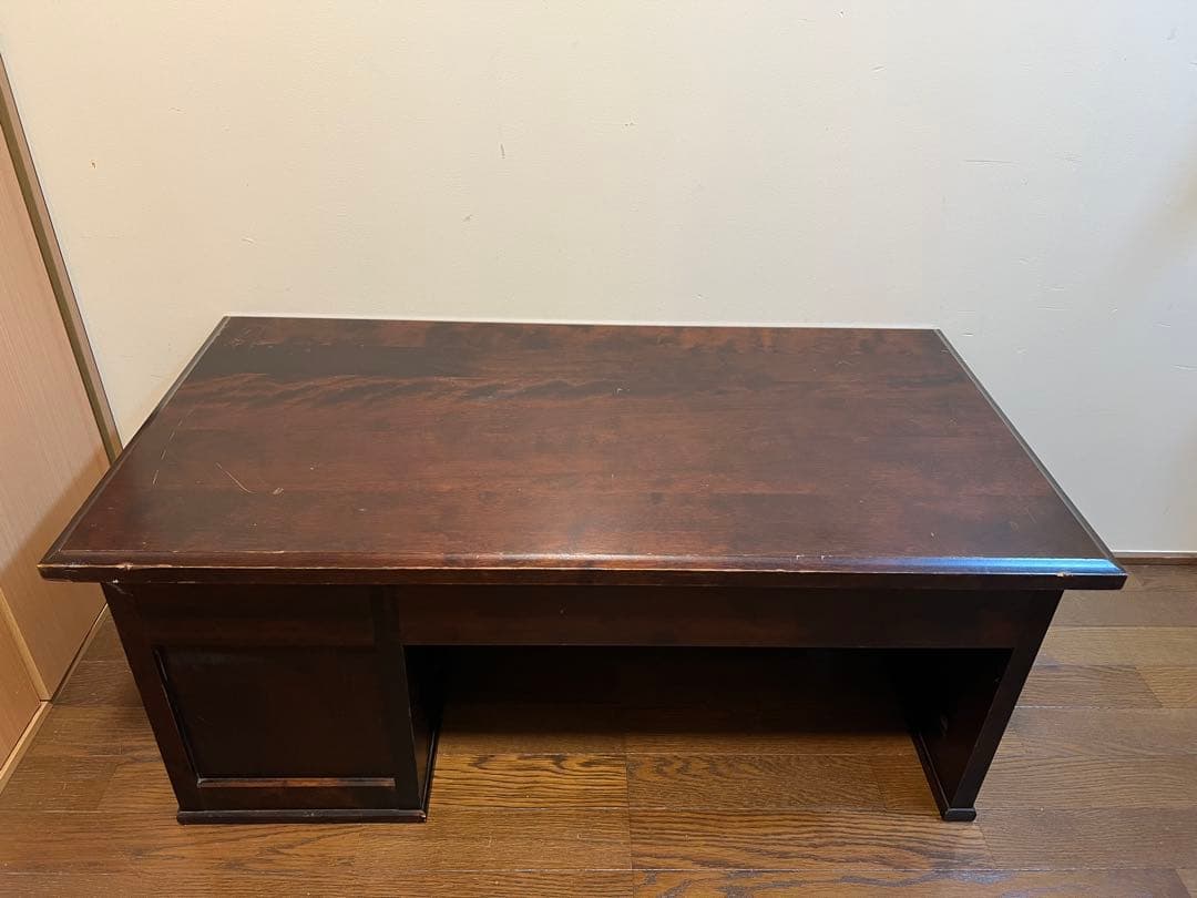 アンティーク⭐︎北海道民芸家具/書斎　 無垢材 骨董/座机/文机/帳場机/引出し付