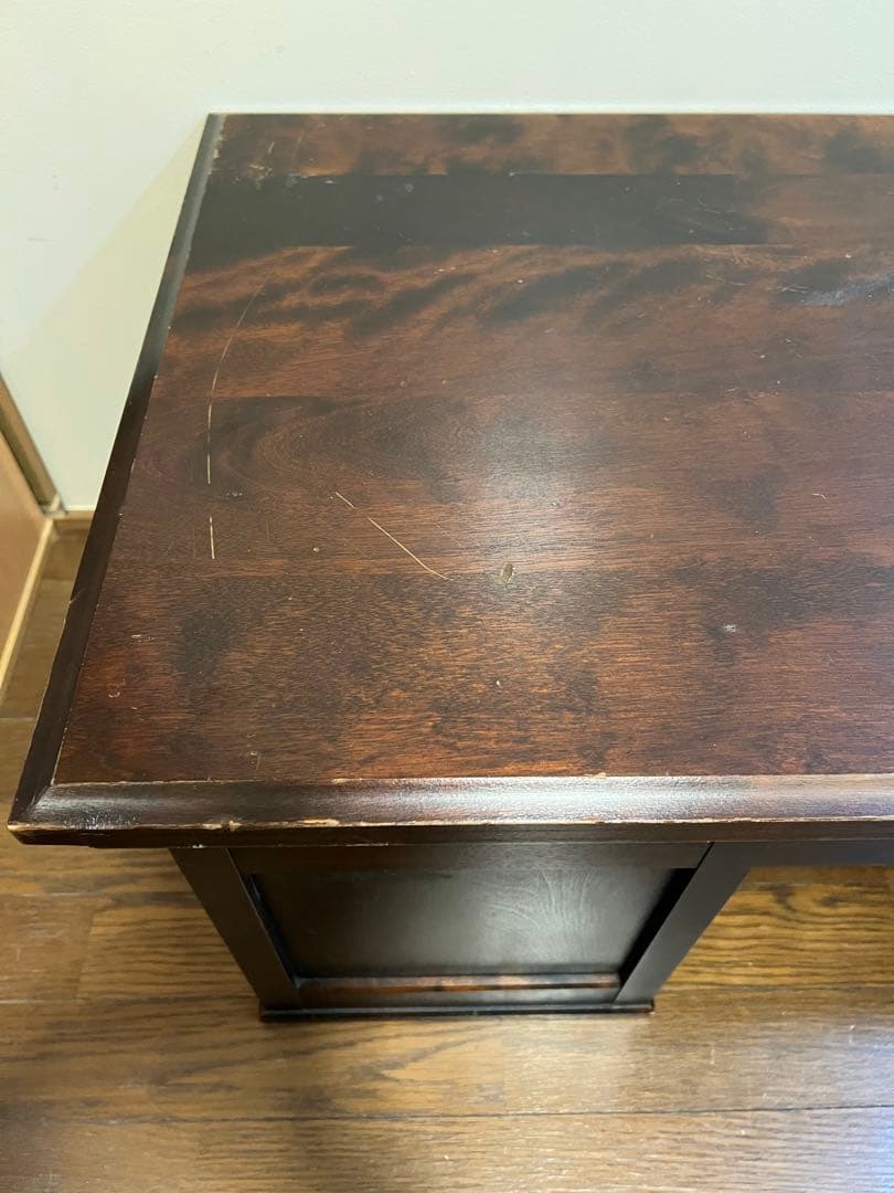 アンティーク⭐︎北海道民芸家具/書斎　 無垢材 骨董/座机/文机/帳場机/引出し付