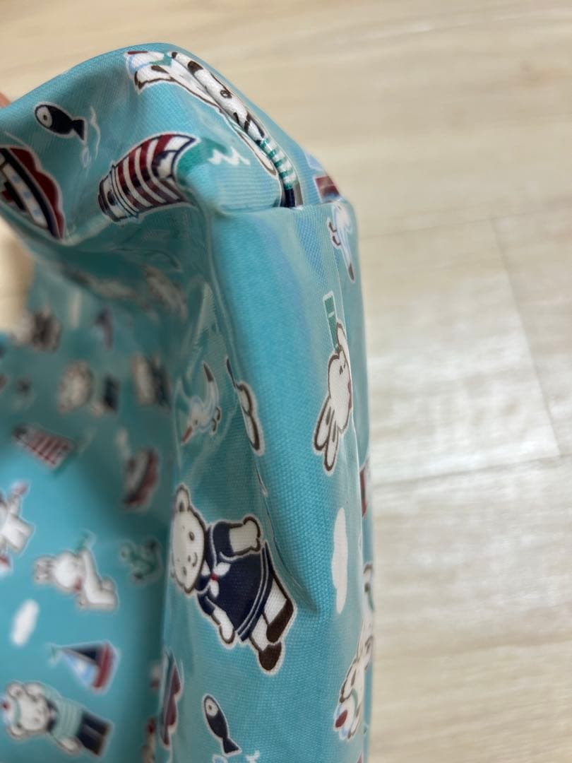 【美品】ファミリア トートバッグ マリン