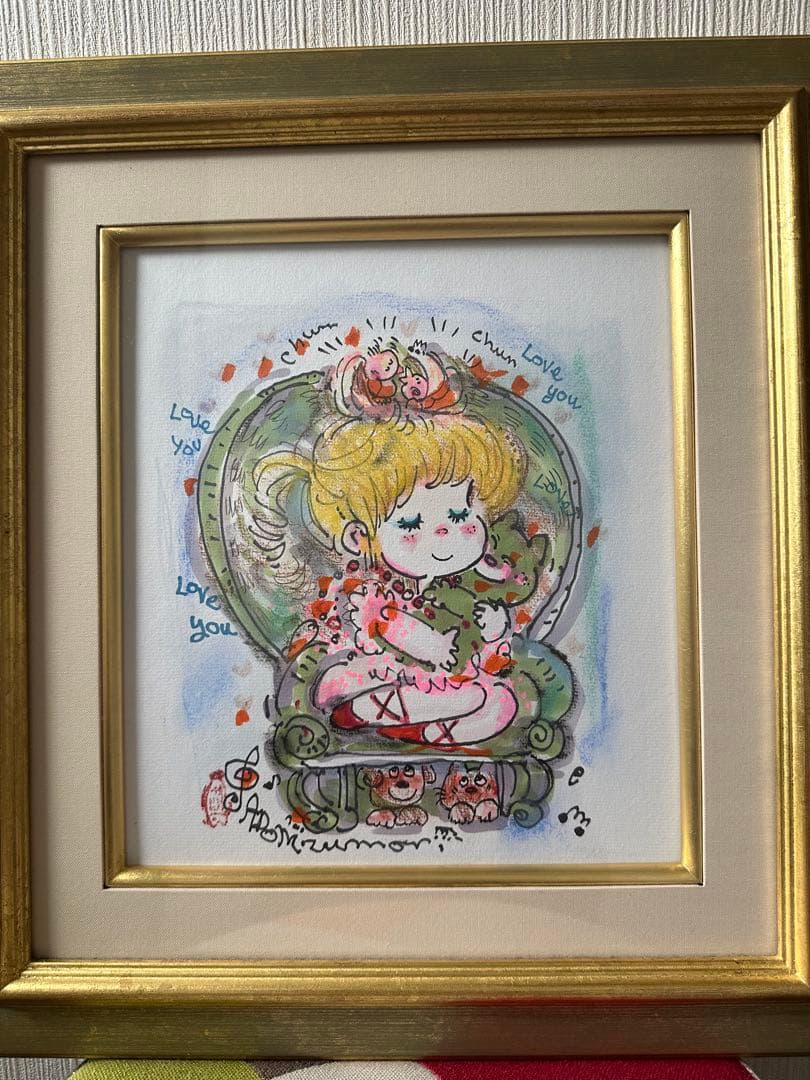 水森亜土　水彩画　原画