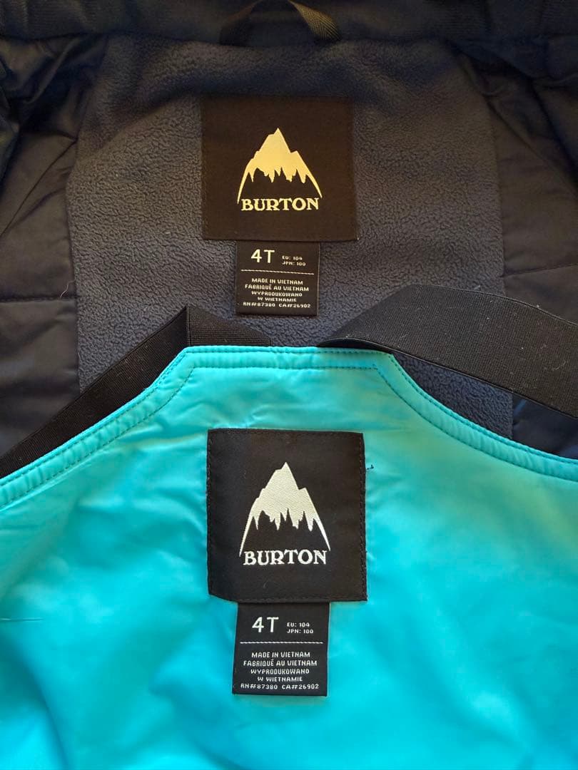 ★数回のみ使用★ BURTON スキーウェア 4T