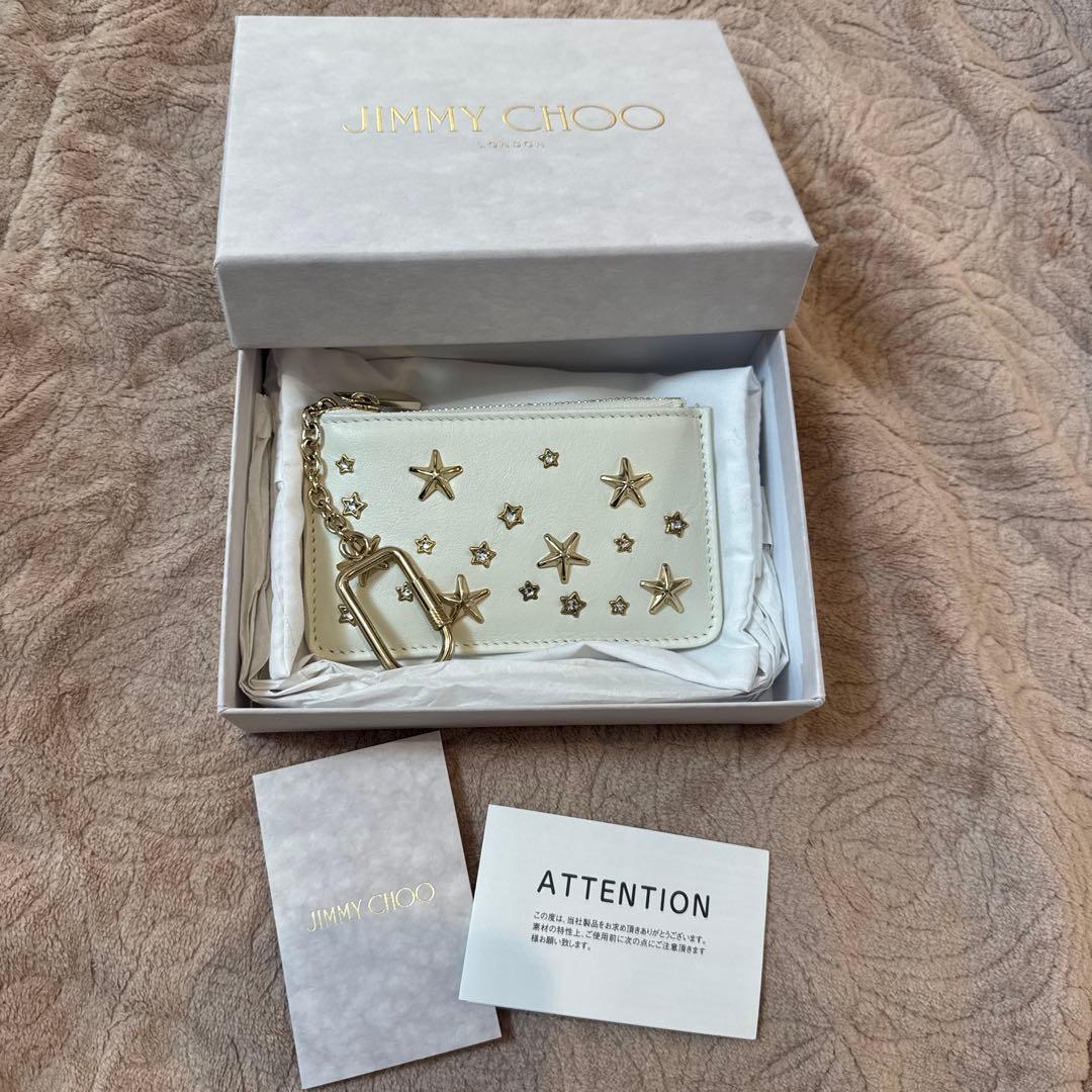 ジミーチュウ　ケース　キーホルダー　白　新品未使用