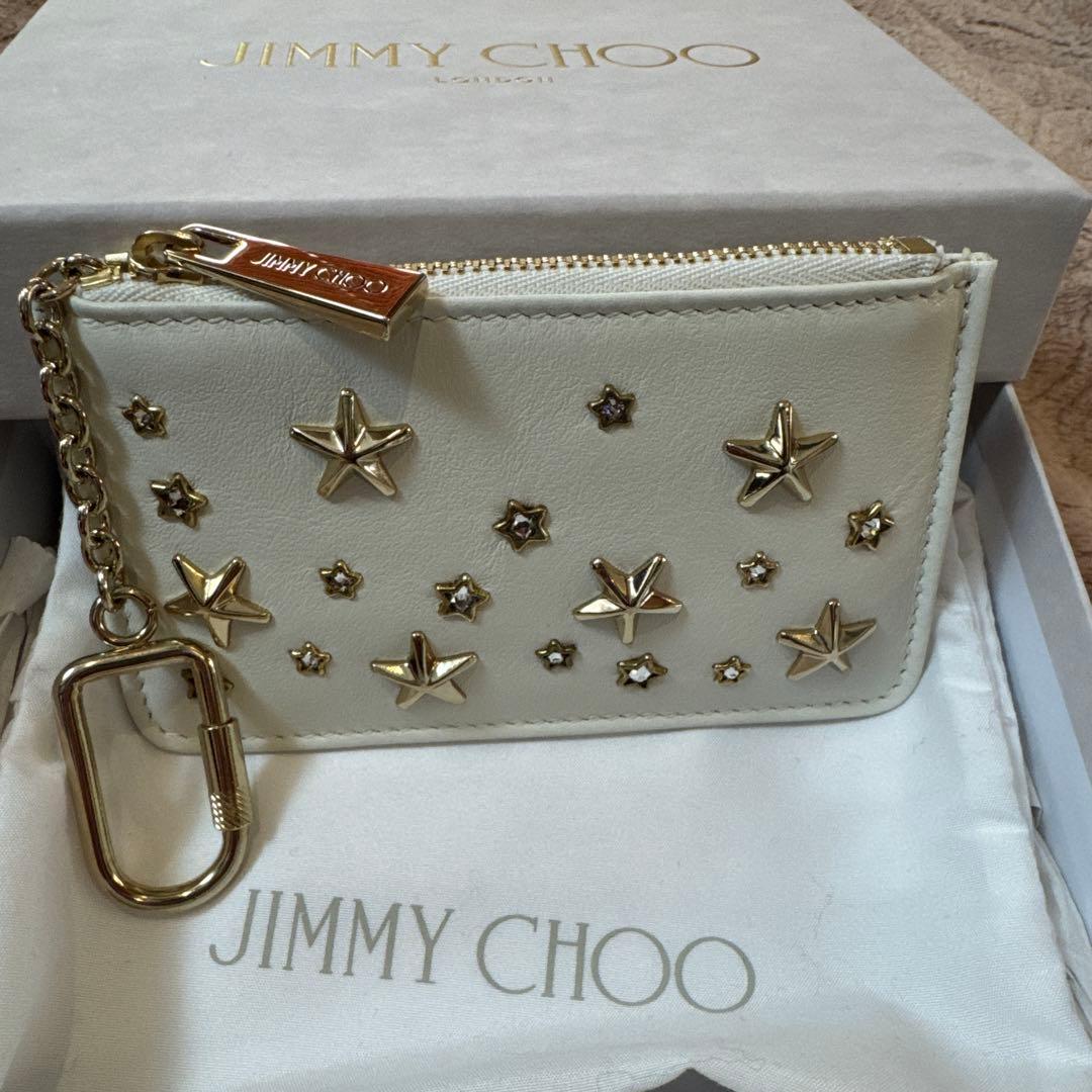 ジミーチュウ　ケース　キーホルダー　白　新品未使用