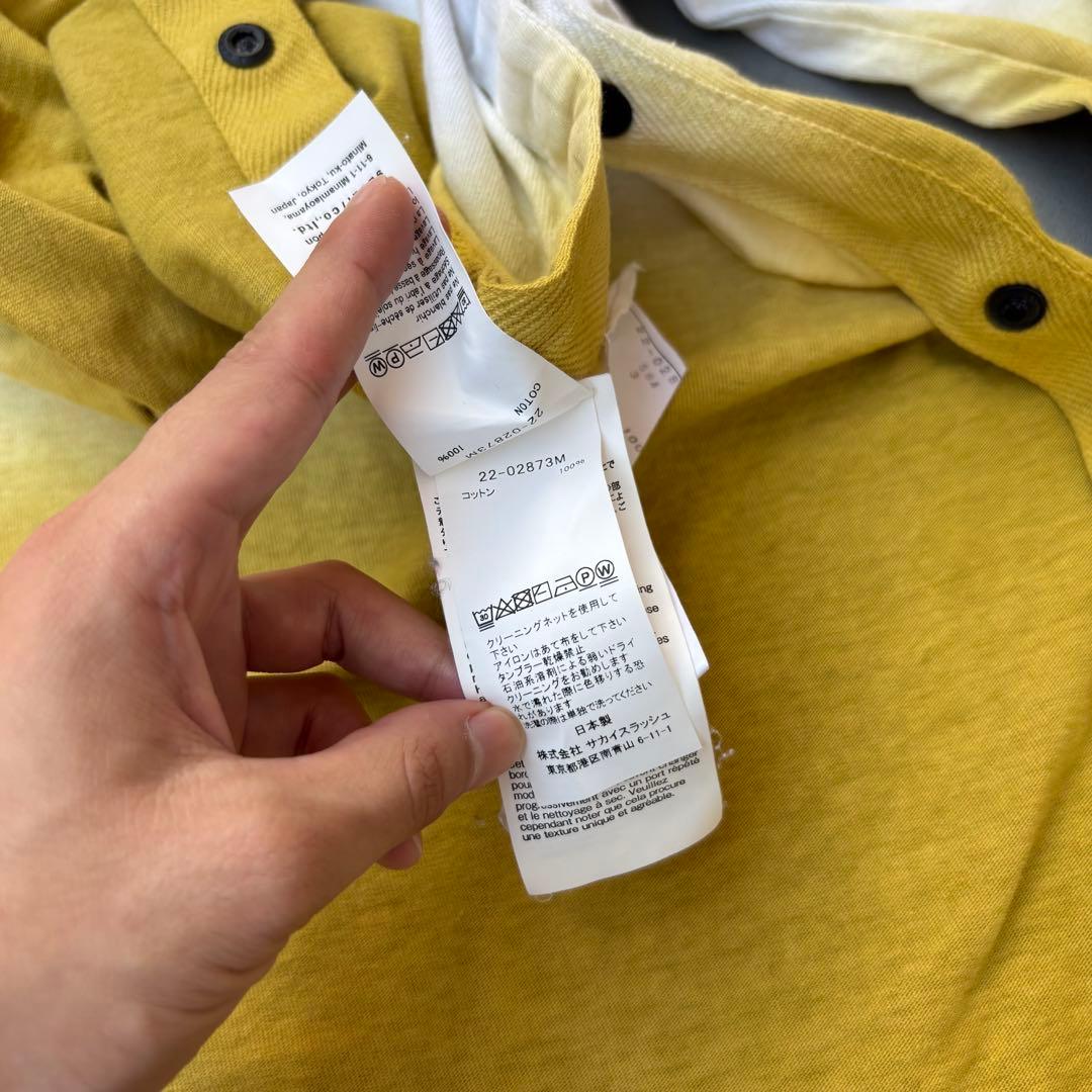 Sacai グラデーション　スナップボタン　長袖　tシャツ　ロンt カットソー