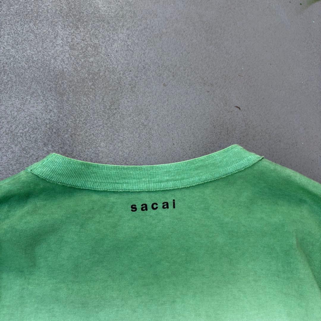 Sacai グラデーション　スナップボタン　長袖　tシャツ　ロンt カットソー