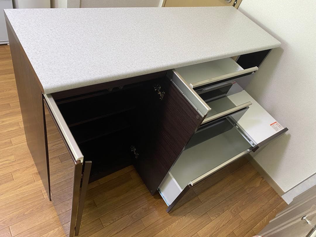 【マリマリM様ご購入】NITORI キッチンカウンターアルミナ2 幅140cm