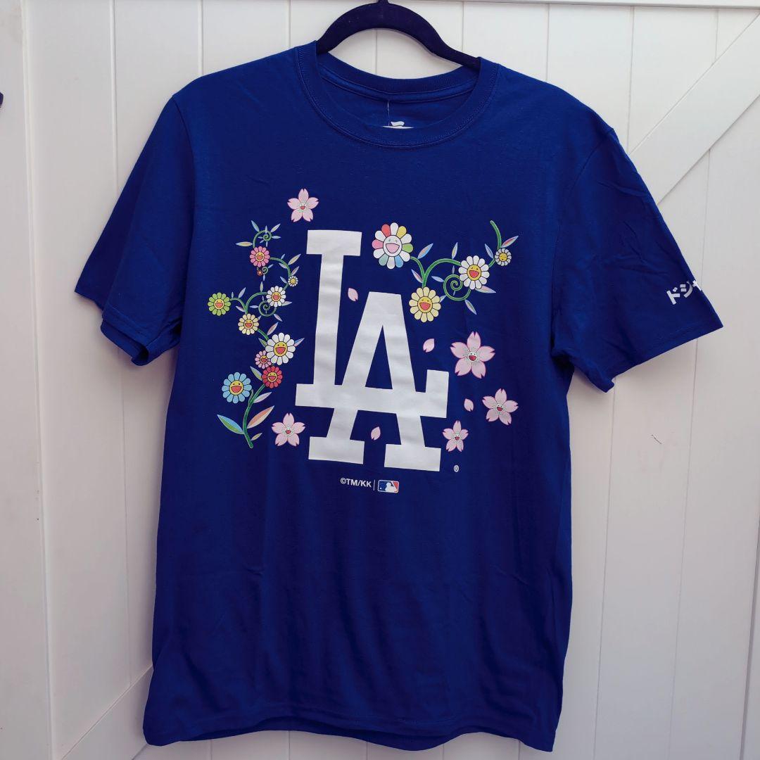 新作 村上隆 × ロサンゼルス・ドジャース コラボTシャツ Mサイズ ブルー