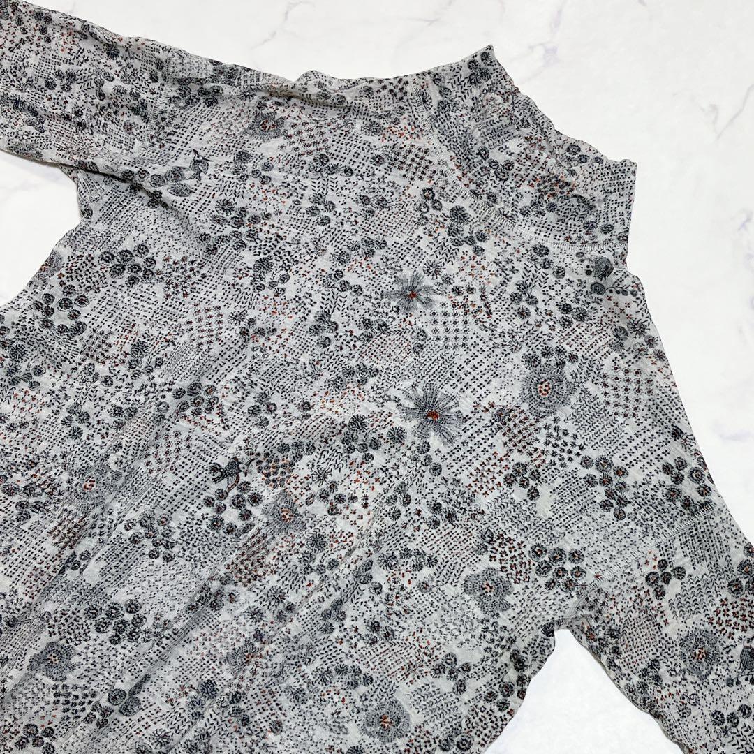 【本日限定価格】✨ヨーガンレール やわらかウールチュニック ボタニカル柄