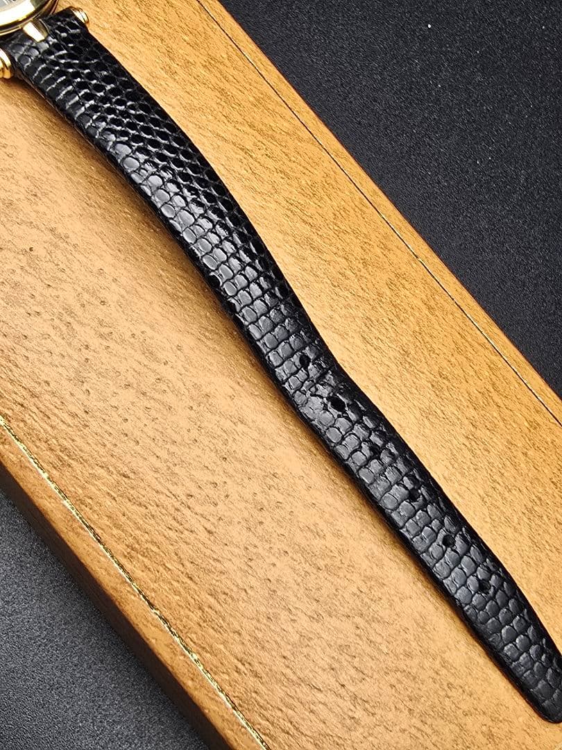 デッドストック 電池交換済 ヴィンテージ GUCCI ブラック ゴールド