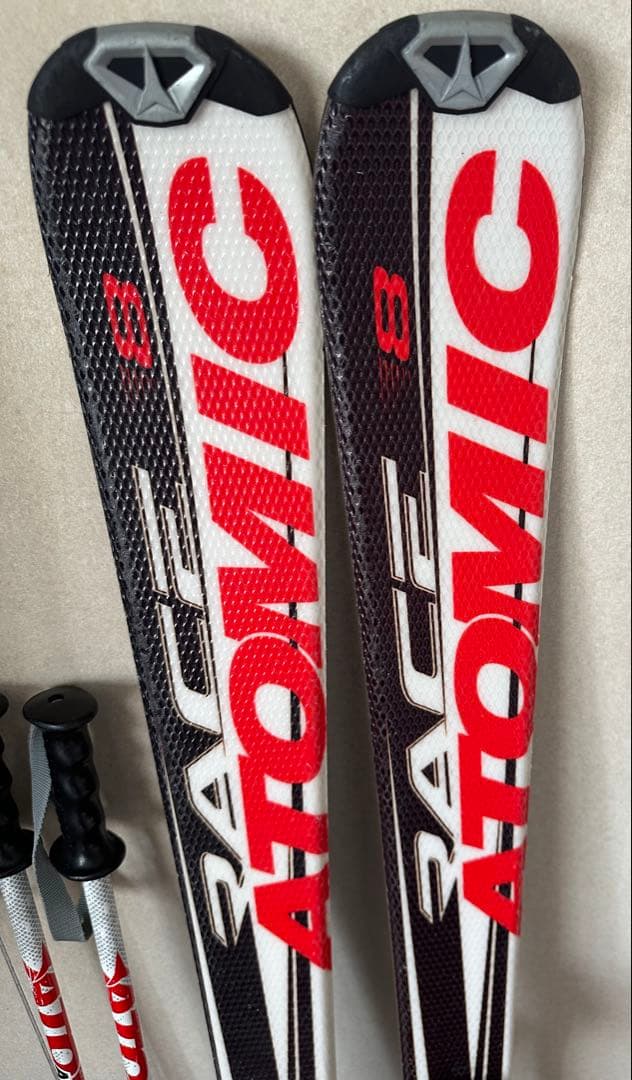 Atomic Race 8 スキー 130cm ブーツ23cm ストックのセット