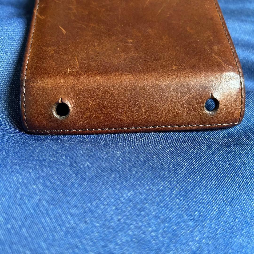 エムピウ　ミッレフォッリエ　P25 ブスケット　ダークブラウン　コンパクト財布