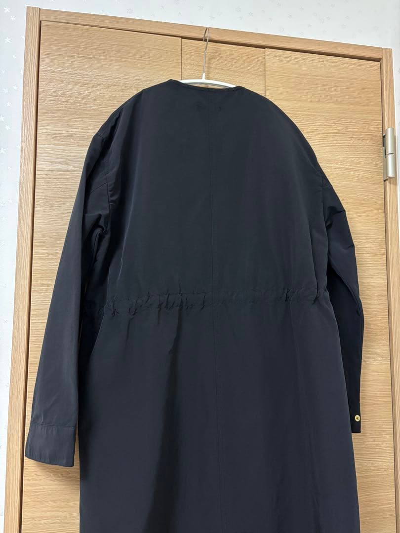 our 頼れるノーカラーコート　ブラック　旧モデル