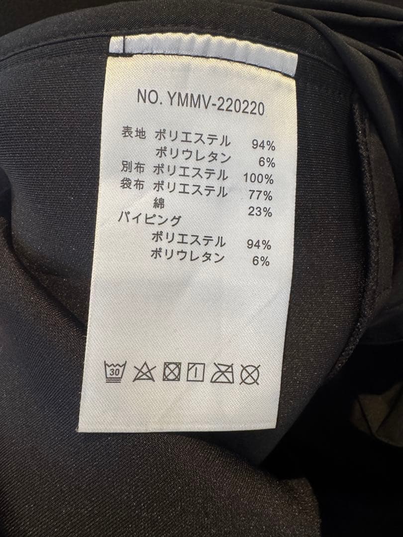 ムータマリンゴルフ ボンディング プリーツ切替ワンピース ブラック