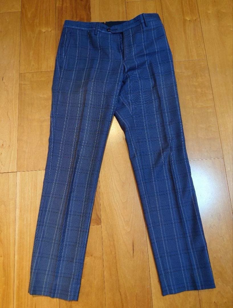 エトロ　チェック　スーツ