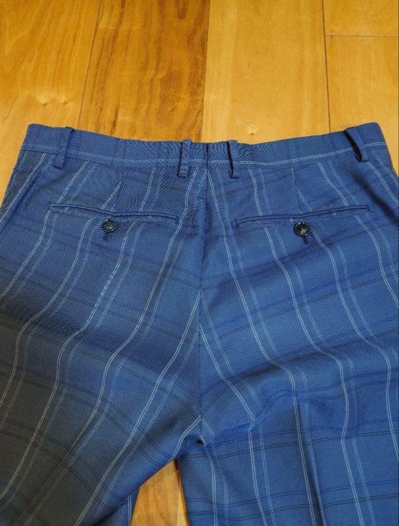 エトロ　チェック　スーツ