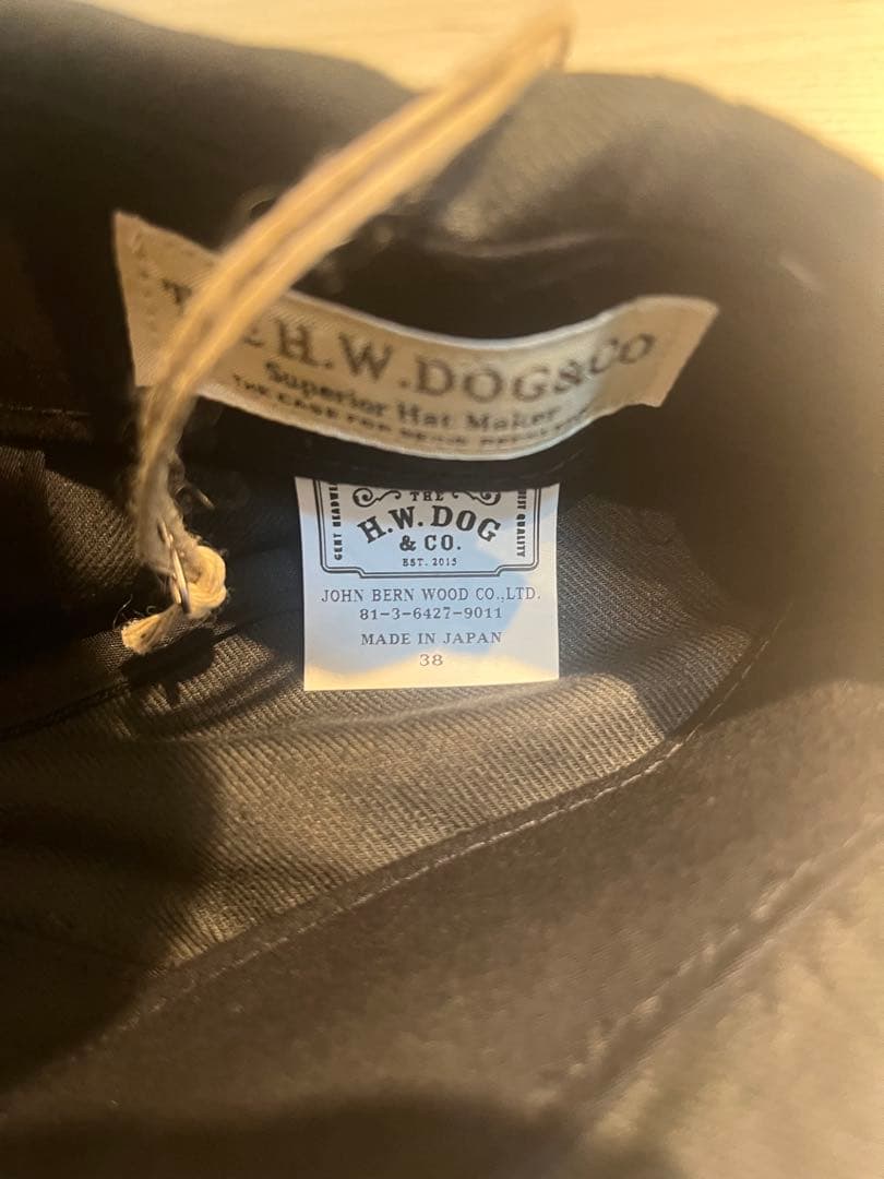 帽子 The H.W.DOG&CO PEAKY CA -Black 38(59cm)