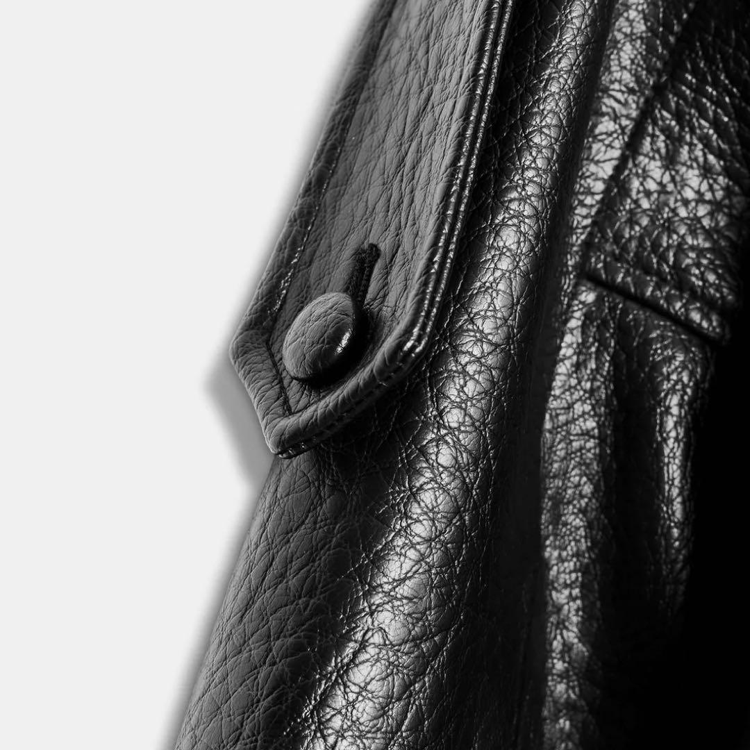 【未使用】ZARA フェイクレザージャケット ブラック XS