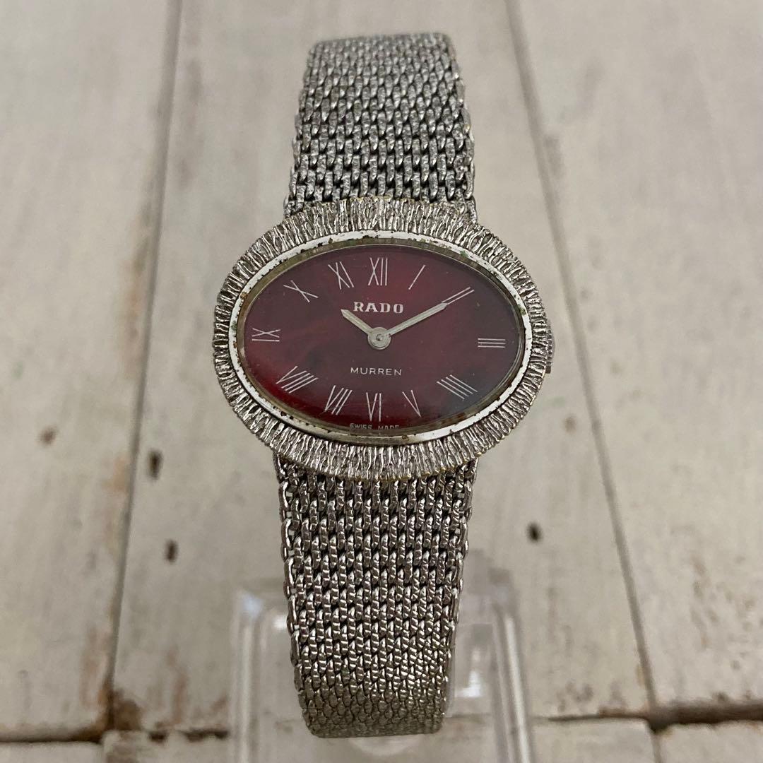 RADO ラドー 腕時計 レッド レディース 手巻き