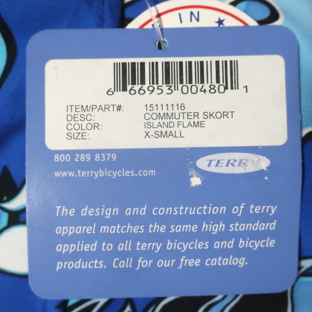 terry(テリー) サイクルショーツ(パッド付き)　XSサイズ　色：ブルー