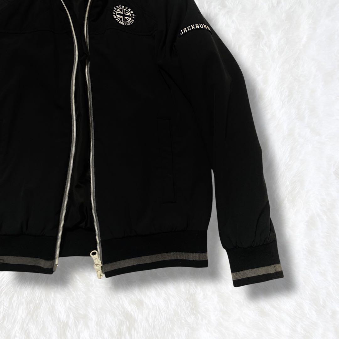 ジャックバニー 中綿ブルゾン ベスト ゴルフウェア 黒 M ゴルフ