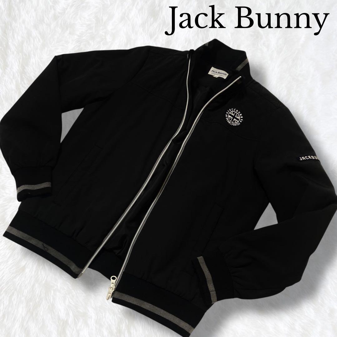 ジャックバニー 中綿ブルゾン ベスト ゴルフウェア 黒 M ゴルフ