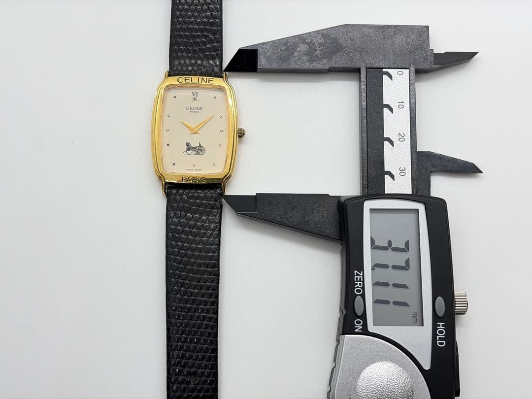 【希少・新品電池】セリーヌ ヴィンテージ レディース腕時計 クォーツ
