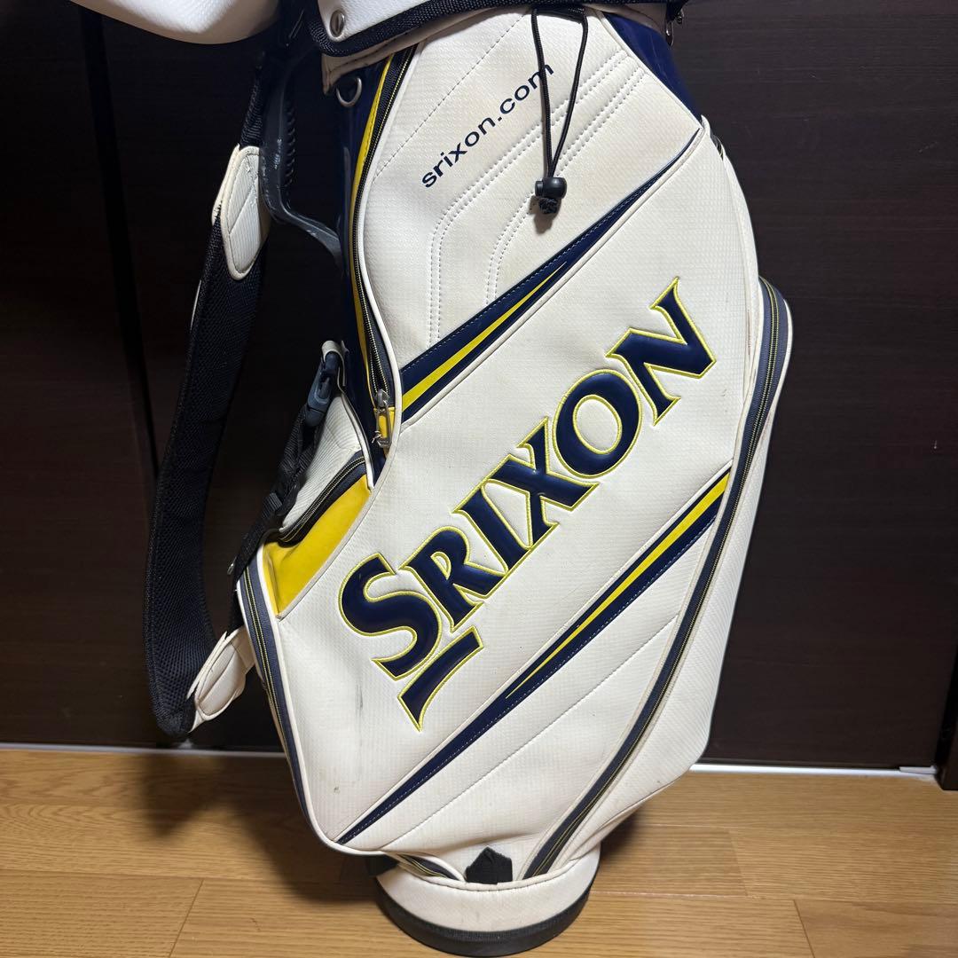 Srixon キャディバッグ ゴルフバッグ ホワイト/ブルー