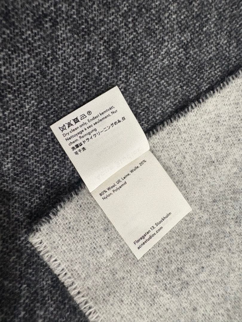 Acne Studios アクネストゥディオズ マフラー ストール ロゴ