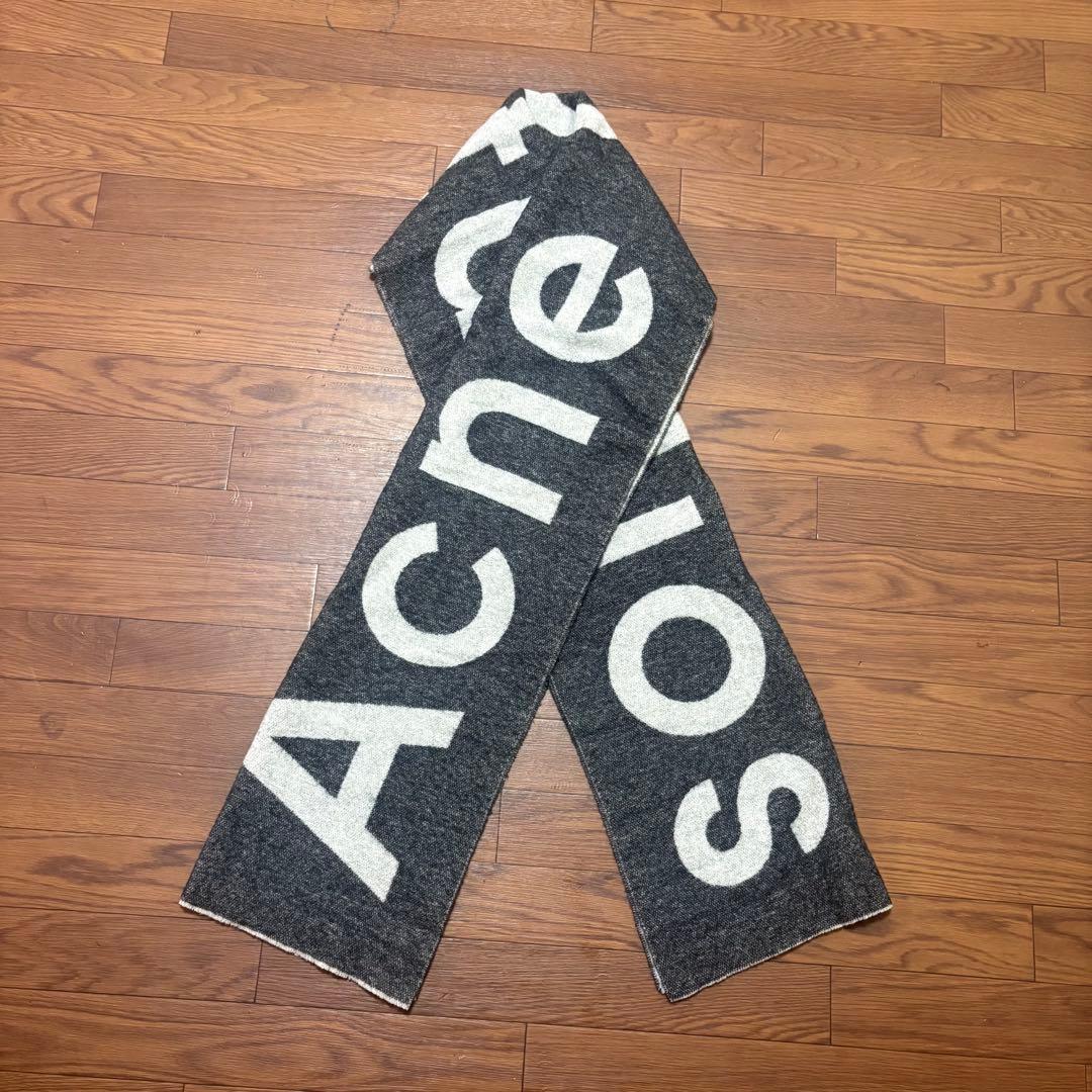 Acne Studios アクネストゥディオズ マフラー ストール ロゴ
