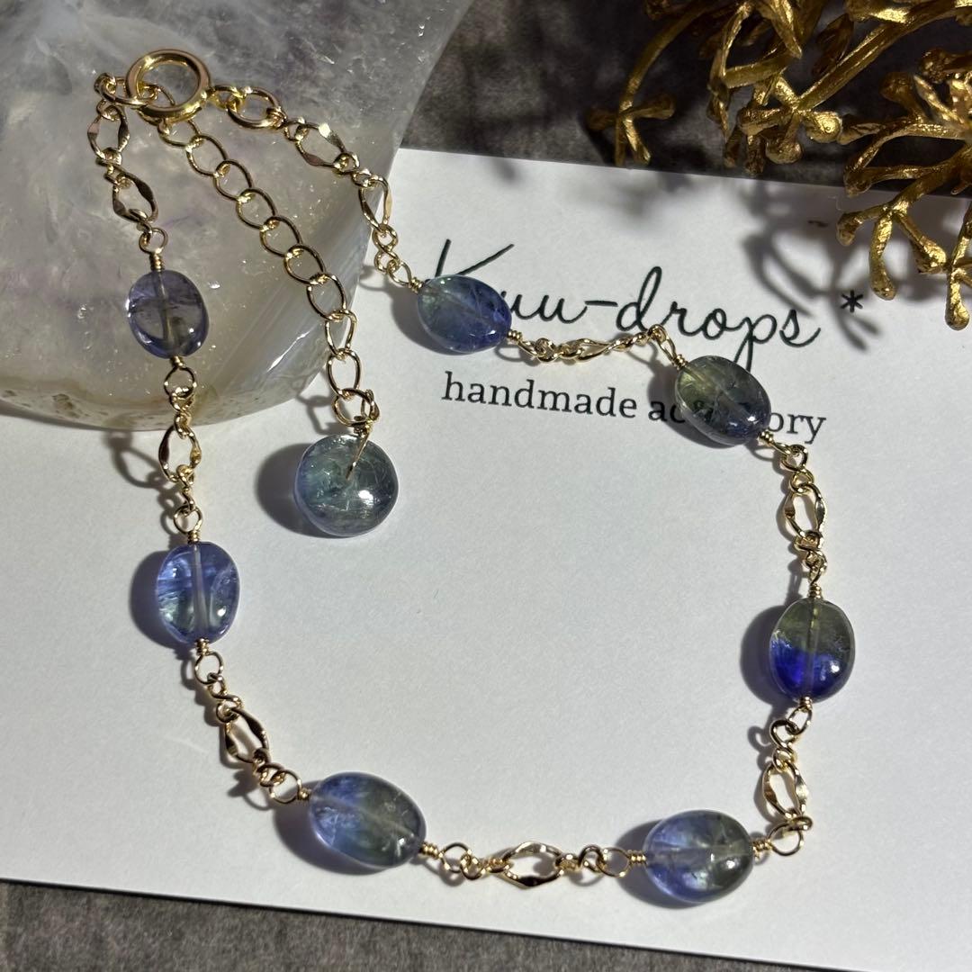 【Kayaです】14kgfバイカラータンザナイトブレスレット他・計3点