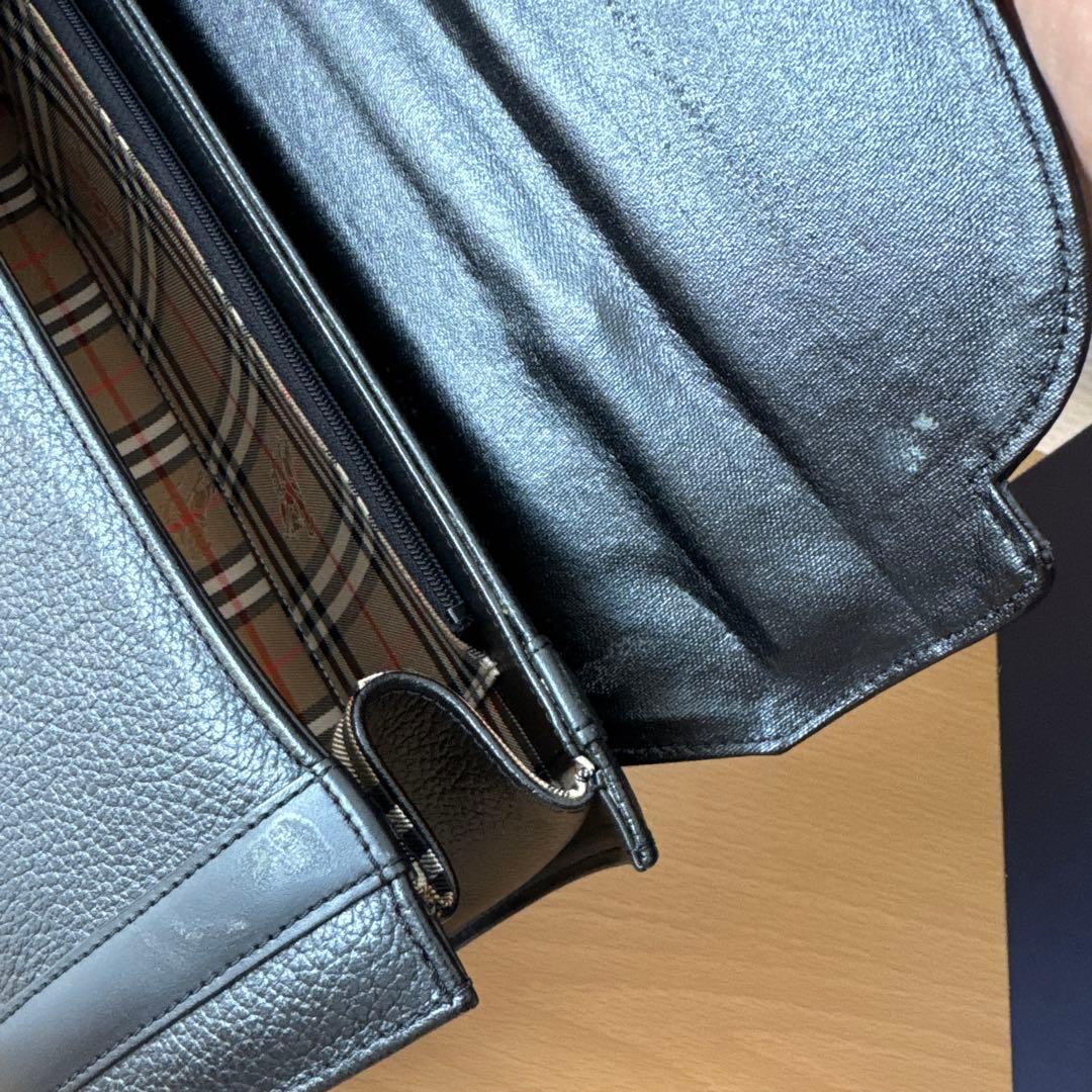 未使用品★Burberrys ブラック ドラムバッグ 箱付き