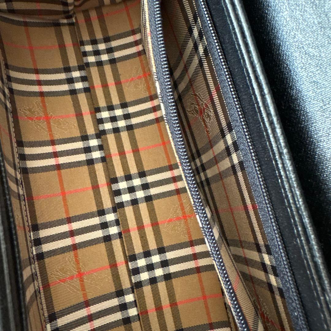 未使用品★Burberrys ブラック ドラムバッグ 箱付き