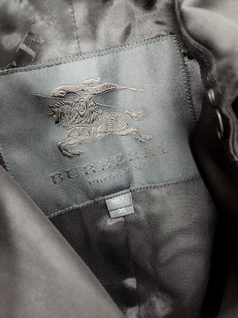 新品 バーバリー トレンチコート ブラック BURBERRY PRORSUM