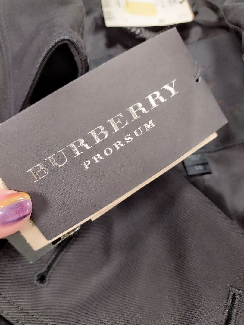 新品 バーバリー トレンチコート ブラック BURBERRY PRORSUM